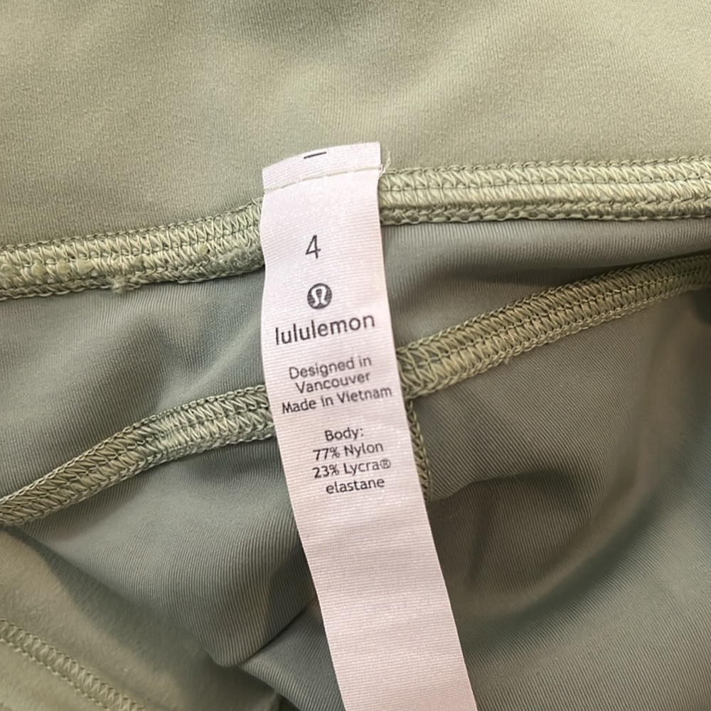 lululemon athletica Light Green Leggings - Picture 2 of 3